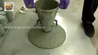 Slump Flow Test on Self Compacting Concrete [upl. by Harbard]