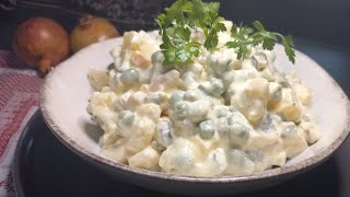 Sallatë ruse Receta më e mirë që keni provuar Olivier salad [upl. by Otreblig]