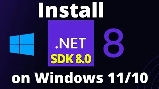 How to Install Net SDK on Windows 1011 2024  Net SDK Download [upl. by Alisan]