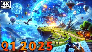 TOP 5 UPCOMING GAMES  Q1 2025  Dont Miss  4K 60FPS [upl. by Rola]