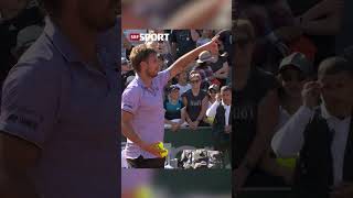 Publikumsliebling und Stimmungskanone Stan Wawrinka 😍😂  SRF Sport [upl. by Maddeu]