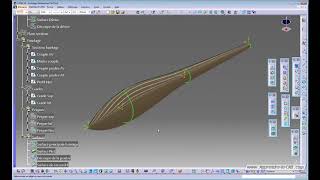 Tuto Catia V5  Demi Fuselage de planeur surfacique [upl. by Nogaem]