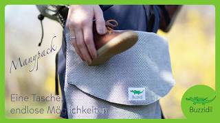 Manypack  Die Wickeltasche für aktive Eltern  Buzzidil Babycarrier [upl. by Ahsienot]