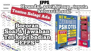 Psikotes EPPS  Tes kepribadian paling sering muncul saat tes [upl. by Anselmo]