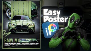 Instgram Viral Car Poster Tutorial in Ibis Paint X  Android amp iOS [upl. by Zoi662]