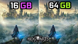 Hogwarts Legacy  16GB vs 64GB RAM [upl. by Aisatsana]