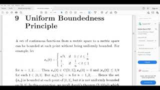 Uniform boundedness principle [upl. by Sanfourd483]