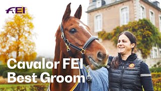 Cavalor FEI Best Groom Award 2024 Bettina Cardinael  FEI Awards 2024 [upl. by Berne]