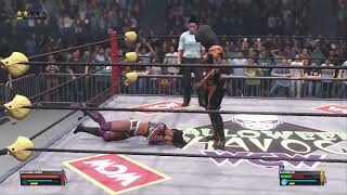 Roxanne Perez Vs Superstar Female MatchHalloween Special WWE 2K23 2024 [upl. by Ardnic]