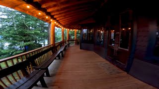 Adirondack Great Camp  Summer Drizzle  Chapel Veranda  RUSTIC [upl. by Lucas]