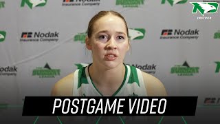 UND Womens Basketball  Kacie Borowicz Postgame Press Conference  2324 [upl. by Ahso]