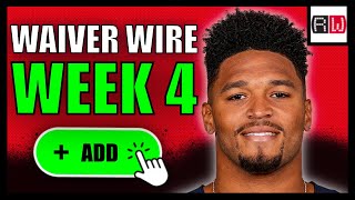 Week 4 Waiver Wire Show  MustAdd Players  2024 Fantasy Football Advice [upl. by Cigam]