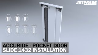 How to Install the Accuride 1432 Pocket Door Slide [upl. by Klatt]