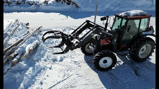 Installing extra hydraulic function on tractor for a grapple [upl. by Ariamoy876]