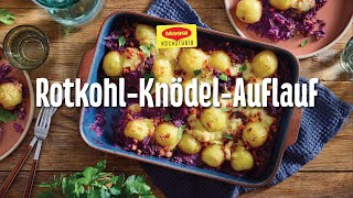 RotkohlKnödelAuflauf  Weihnachtlich lecker einfach zubereitet [upl. by Atnas]