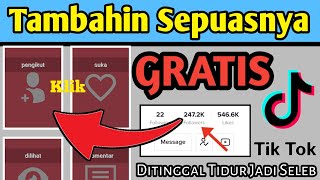 CARA MEMPERBANYAK FOLLOWERS TIKTOK TANPA APLIKASI  GRATIS PILIH SEPUASNYA TERBARU 2023 [upl. by Ileane310]