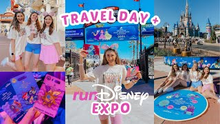 ☆ disney world travel day  rundisney princess expo 2024 ☆ [upl. by Felic134]