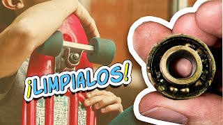 Limpia 🔧 y LUBRICA los RODAMIENTOS de tu PENNYBOARD  R2ARTUR [upl. by Yadnus]