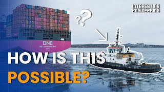 How small tugboats move massive ships [upl. by Linder]