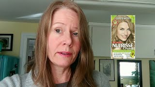 Garnier Nutrisse 81 medium ash blonde Review [upl. by Sahcnip344]