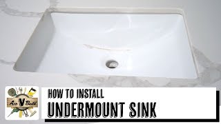 UNDERMOUNT SINK INSTALLATION  FAST amp EASY WAY TO INSTALL UNDERMOUNT SINK [upl. by Eran]