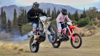 Yamaha YZ125 VS Honda CR125 Enduro ⛰️ [upl. by Slifka276]