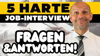 5 schnelle Antworten auf die härtesten JobInterview Fragen [upl. by Eelasor]