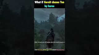 What if Geralt CHASES along Yennefer in Witcher 3 [upl. by Gonroff]