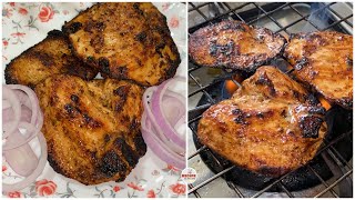 Stove Top Grilled Chicken  Fried amp Grilled Chicken Starter Recipe  Smokey Chicken Recipe [upl. by Stanislaw]