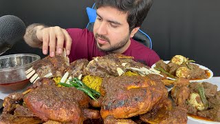 ASMR Eating Spicy Mutton Chops BiryaniSpicy Two Whole ChickenSpicy Mutton amp Eggs Curry Mukbang [upl. by Marquis]