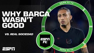 Why Barcelona wasnt good from the first minute vs Real Sociedad 😬  ESPN FC [upl. by Sapienza]