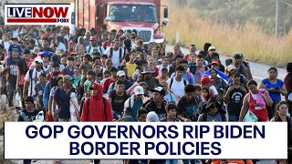 Migrant crisis Governors speak on southern border security  LiveNOW from FOX [upl. by Atinaw3]