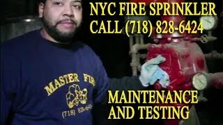 Call 718 828 6424 to Install Fire Sprinkler System NYC Testing Upgrade by Master Fire Prevention [upl. by Yeslrahc]