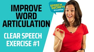 Exercise for Clear Speech and Articulation 3 Syllable Words [upl. by Lavro]