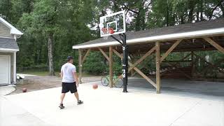 Spalding 888 Series in Ground Basketball hoop is like the Goalrilla Breakaway hoop [upl. by Yeldah]