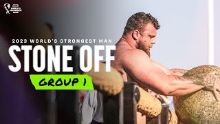 STONE OFF Group 1  2023 Worlds Strongest Man [upl. by Lochner]