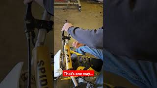 Another way to start your dirt bike automobile mechanic broken wrong dirtbike dirtbikes fail [upl. by Aynam269]