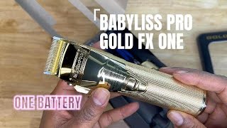 BABYLISS PRO GOLD FX ONE CLIPPER UNBOXING [upl. by Theodore]