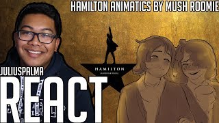 JULIUS REACTS HAMILTON ANIMATICS V MUSH ROOMIE [upl. by Noryak]