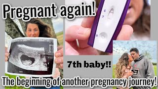 Finding out I’m pregnant again Early pregnancy scares and emotions Our 7th baby journey begins [upl. by Trici]