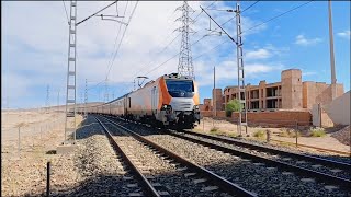 obsessed train with ONCF E1472 quot Heading to Marrakesh station quot with high speed 🚆🔉 [upl. by Atrebor]