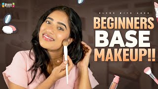 Unlock the Beauty StepbyStep Base Makeup for Beginners  Telugu Makeup tips [upl. by Sitnik]