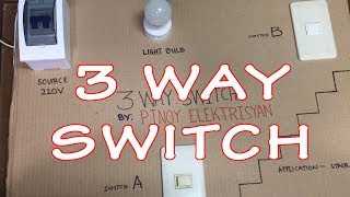 3 way switch wiring Tagalog [upl. by Livvy]