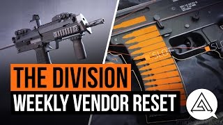 The Division  Weekly Vendor Reset  MP7 BLUEPRINT MUST BUY April 1st [upl. by Annot]