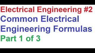 Electrical 2 Electrical EngineeringTechnology Important FormulasPart 1 of 3 [upl. by Nomaid]