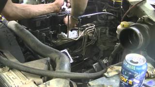 01 Cummins Injector Line Removal 072412 [upl. by Enamrej651]