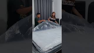 Uratex Trill Hybrid uratex trill unboxing memoryfoam new bed softbed hybrid musttry home [upl. by Dinah]