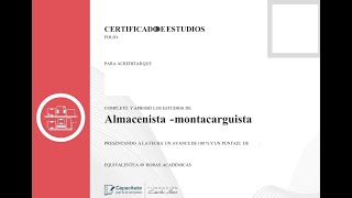 Curso AlmacenistaMontacarguista de la página capacitateparaelempleoorg [upl. by Kenleigh]