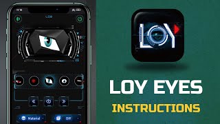 LOY EYES APP INSTRUCTIONS for LED Backpacks [upl. by Ullman654]