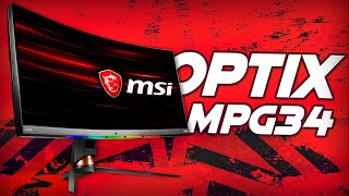 MSI Ultra Wide 144Hz UWQHD Gaming Monitor  OPTIX MPG341CQR [upl. by Menzies]